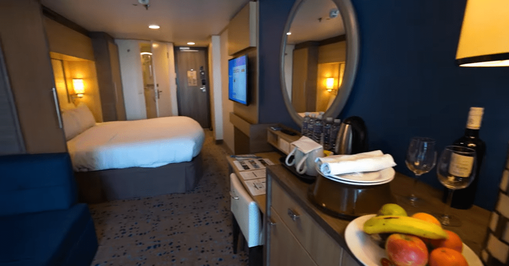 Spacious Ocean-View family room cabin on Royal Caribbean's Spectrum of the Seas