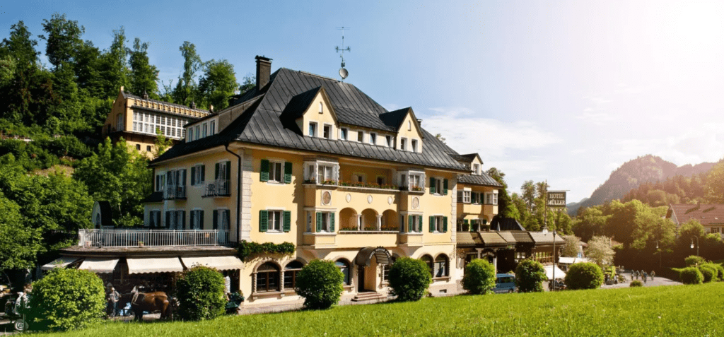 Exterior view of Hotel Müller in Hohenschwangau, near Neuschwanstein Castle